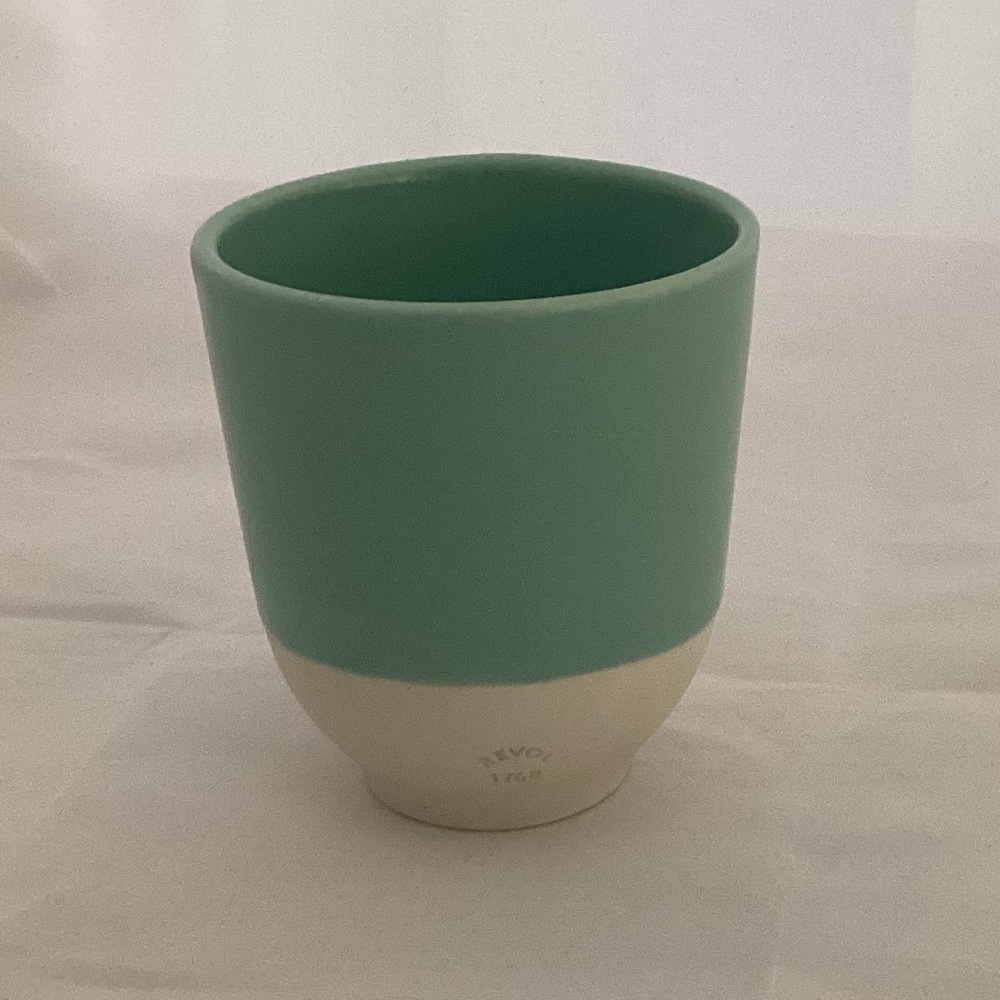 Revol Espresso cup turquoise and white